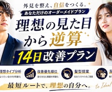 理想の見た目から逆算した14日プランを作成します イメージ1