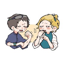 心が和むデフォルメ2人組のイラスト描きます イメージ1