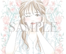 繊細でおしゃれなガールズイラスト描きます イメージ1
