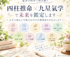 四柱推命×九星氣学であなたの未来を鑑定します イメージ1