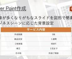 PowerPoint作成します シンプルなPowerPointを代行します！