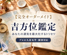吉方位旅行で運気を最大化する個別鑑定書を作ります イメージ1