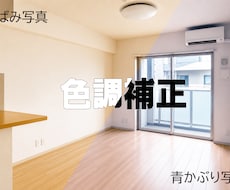物件写真のお悩み～色調補正～いたします イメージ1