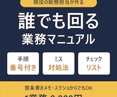 現役総務がマニュアル・手順書をわかりやすく作ります イメージ1