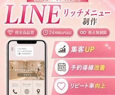 修正無制限！LINEリッチメニュー制作します イメージ1