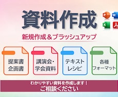 提案書・講演資料など様々な資料を作成いたします イメージ1
