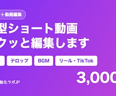 縦型ショート動画をサクッと編集します イメージ1