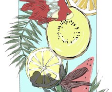 シンプル、おしゃれ、さわやかなイラスト描きます