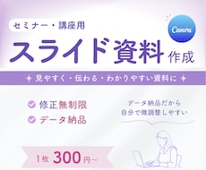 シンプルで分かりやすいスライド資料を作成します ｜図解料込み・動画や音声からの資料作成◯・修正無制限