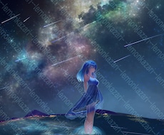 青が際立つ爽やかなイラストを描きます 歌みたやボカロ楽曲向けにイラストを制作します！