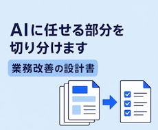 AIで手作業を減らす業務改善の設計書を作ります イメージ1