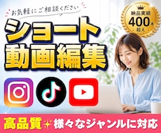 SNS向けショート動画編集承ります イメージ1
