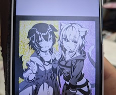 イメージカラーを用いたアニメ切り絵を作ります イメージ1