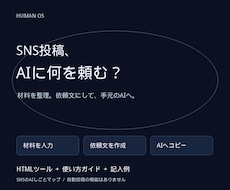 SNS投稿のAI依頼文を作るツールをお届けします イメージ1