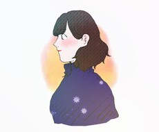 横顔シンプル似顔絵かきます イメージ1