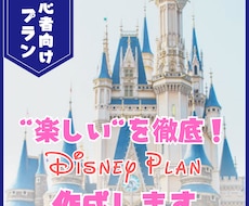 あなたのご希望に添ったディズニープラン作成します 初心者向け☆もう迷わない“楽しいを徹底！プラン”