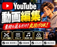 YouTube動画を見やすくテンポ良く編集します イメージ1