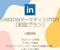 Linkedinマーケティング代行します 面倒な手間はいりません！全てお任せください