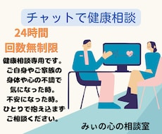 チャットで健康相談　安心に繋がる文面をお届けします イメージ1