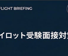 パイロット受験面接対策:本番に向けて徹底準備します イメージ1