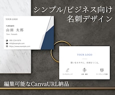 シンプル/ビジネス向け名刺作成します イメージ1