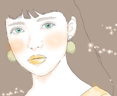 女の子の似顔絵描きます イメージ1