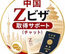 中国でのZビザ申請の準備をチャットサポートします 代行業者なしで自力でZビザ取得した私が全力でサポートします