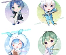 可愛い❤︎貴方だけのミニキャラアイコン描きます イメージ1