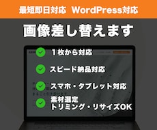 既存Webサイトの画像を修正・リサイズします 1枚から対応！サイズ調整・トリミング込みで画像差し替え