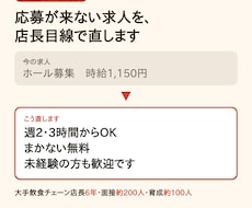 応募が来やすい飲食店のバイト求人原稿を作ります イメージ1