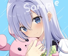 SNSや配信に▶美少女アイコン・イラスト作成します イメージ1