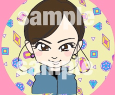 かわいいマンガタッチの似顔絵アイコンかきます イメージ1