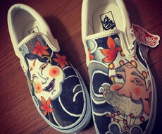 スニーカーペイント(vans)ます イメージ1