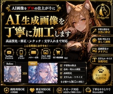 AI生成画像を丁寧に加工します イメージ1