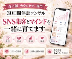 占い師・カウンセラーのSNS集客導線を育てます 発信・導線・マインドを整える30日間の個別伴走コンサル
