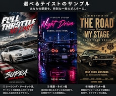 愛車をレーシングポスター風に加工します イメージ1