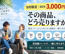 商品・サービスの売り方、販路を一緒に考えます イメージ1