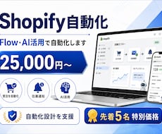 ShopifyをFlow・AI活用で自動化します イメージ1
