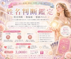 姓名判断×数秘術×霊感タロット✨深掘り鑑定します イメージ1