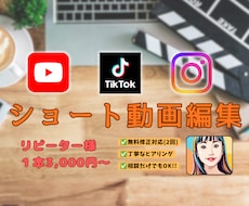 リピーター様2本6000円〜ショート動画編集します イメージ1