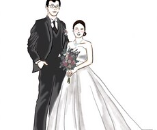 ウエディングイラスト・カップルイラスト描きます イメージ1