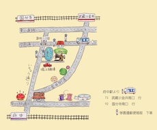 ほんわかイラストMapお描きします ／イベントや案内図に楽しいマップで盛り上げます♪