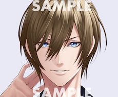 キレイ系男子のアイコン＆BUイラスト販売します SNSのアイコンやヘッダーにいかがですか。