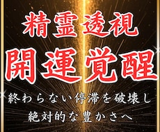 精霊透視✴︎人生の停滞を解き放ち開運覚醒へ導きます 停滞や厄年を終わらせる。精霊が運気の詰まりを整え人生を好転