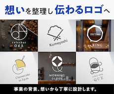 事業の想いを整理して伝わるロゴを制作します 異なる雰囲気のラフ3案をご提案｜制作意図も資料でお届け！