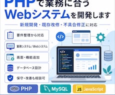 PHPで業務に合うWebシステムを開発します イメージ1