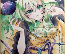 アナログでイラスト描きます フリルやレースなど可愛くメイク！