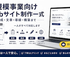 事業内容が伝わるWebサイト制作を請け負います イメージ1
