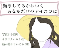 写真から顔なしのトレースイラスト作成します イメージ1