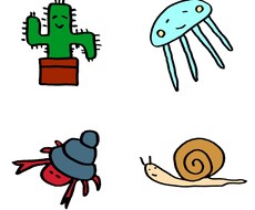 名前なし☺︎動物のオリジナルキャラクターを描きます イメージ1